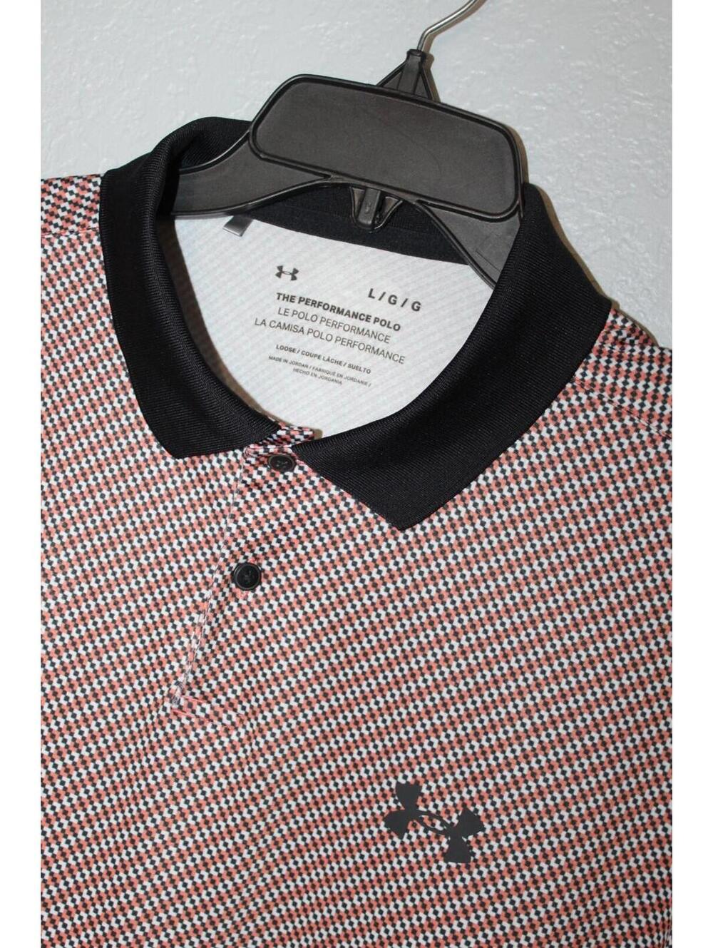 $60 Under Armour Men’s LARGE Stretch Performance 3 Polo Golf Shirt 1377377